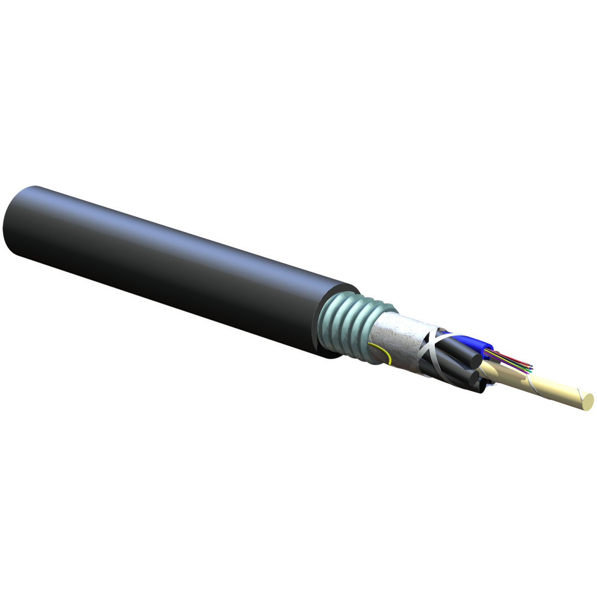 Fiber Optic Cable Singlemode (OS2) 12-strand (Per Ft)