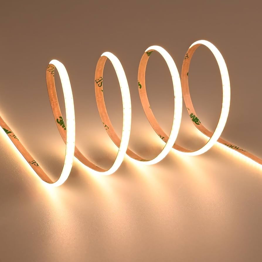 Premium 24V Dim-to-Warm (3000k - 1800k) COB LED Tape Light