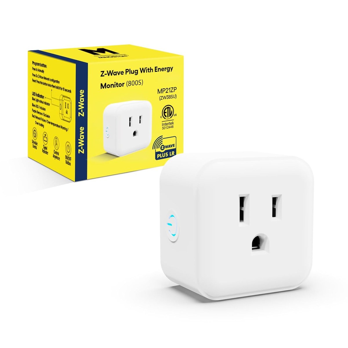 Minoston Z-Wave Plug with Energy Monitor (800 Series) — view 2