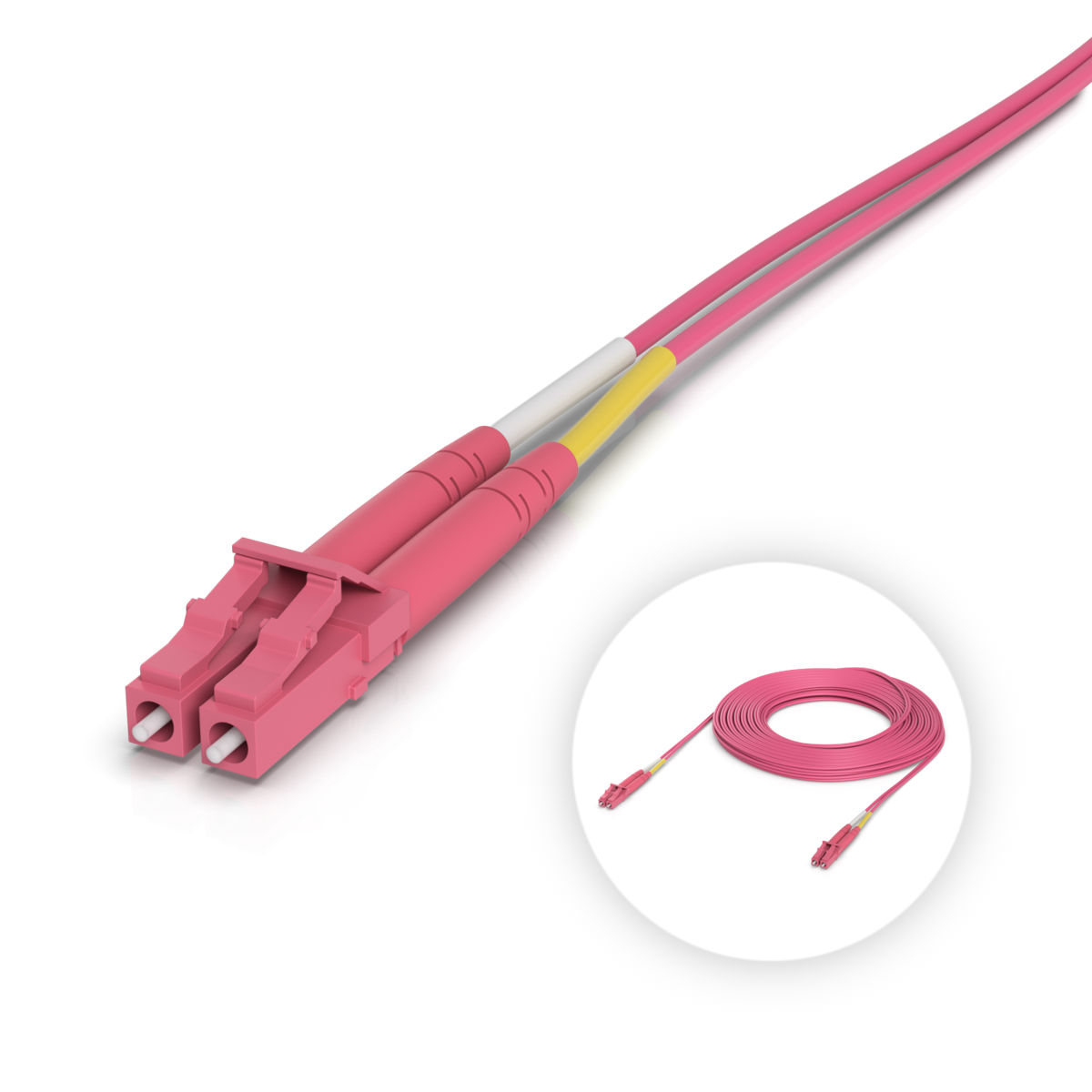 Ubiquiti OM4 Duplex LC UPC Fiber Patch Cable — 15 m (49 ft) — view 2