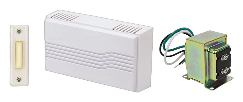 Newhouse Hardware Wired Doorbell Chime Kit (Chime, 16V/30VA Transformer, Lighted Button)
