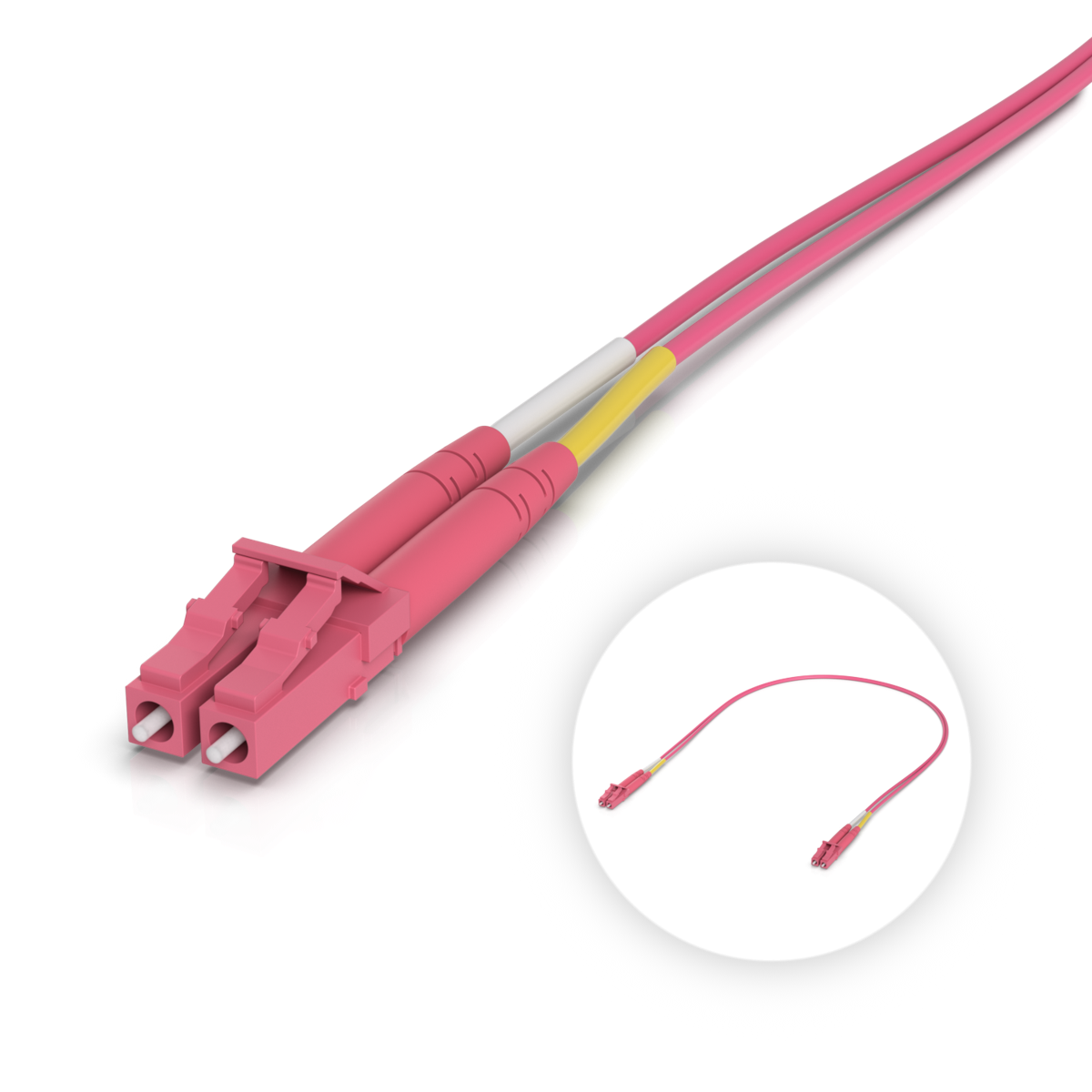 Ubiquiti OM4 Duplex LC UPC Fiber Patch Cable — 0.5 m (1.6 ft) — view 2